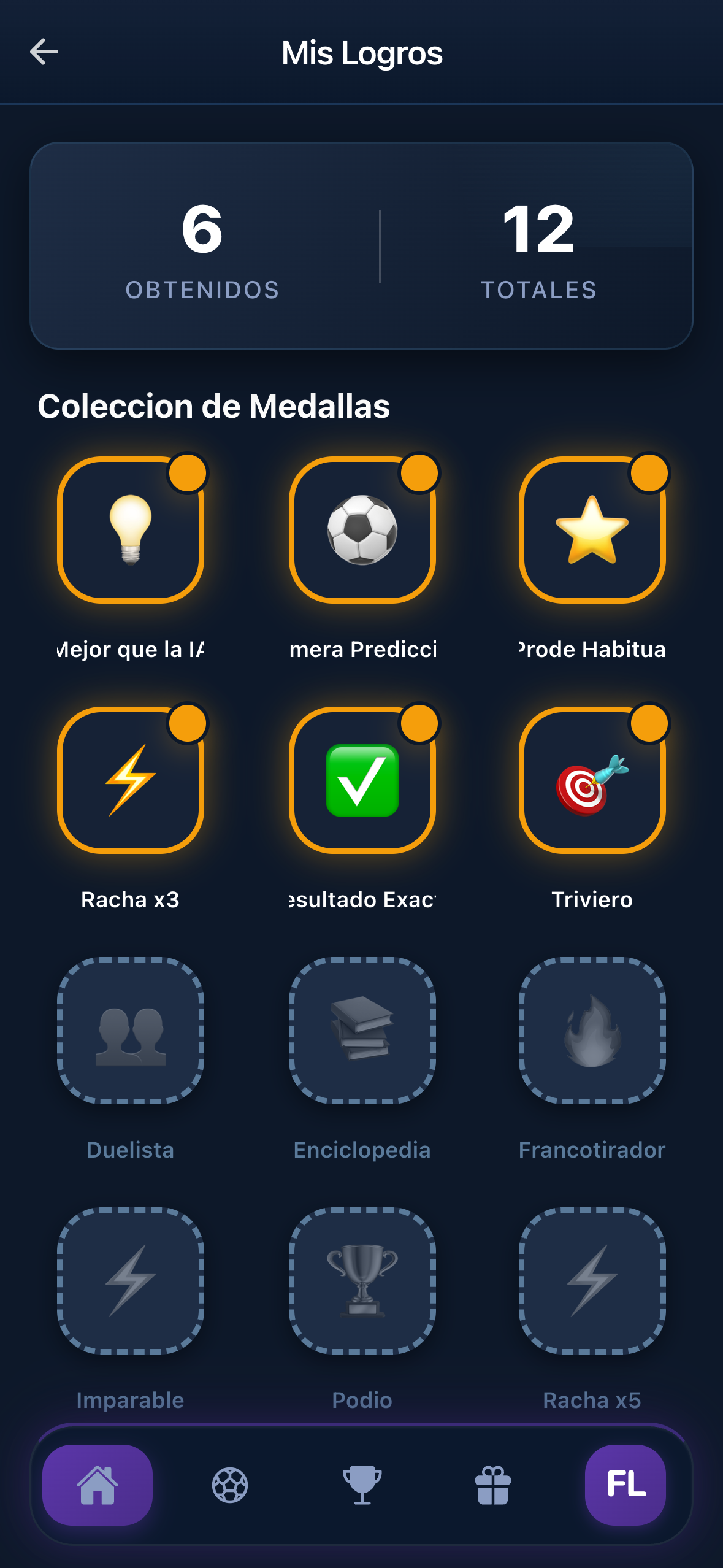 Logros y medallas
